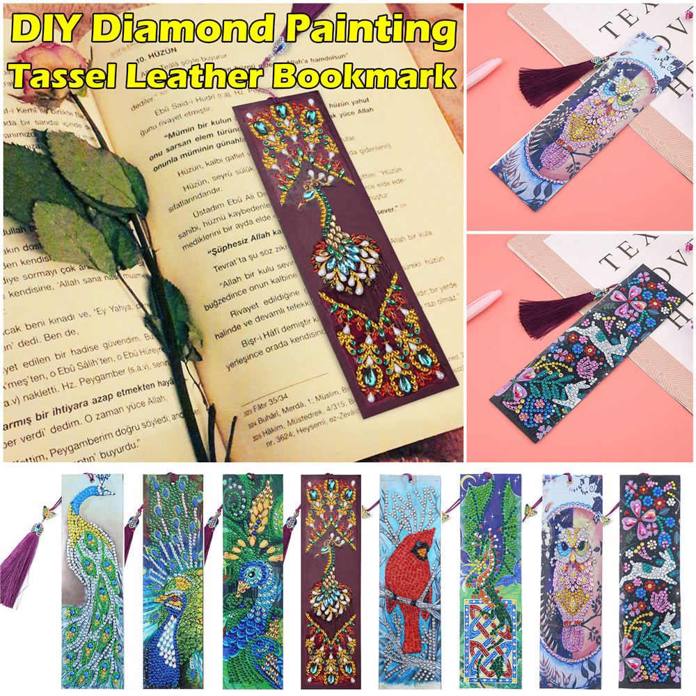 Diy Diamond Painting Bookmarks acrylic Glass Painted - Temu