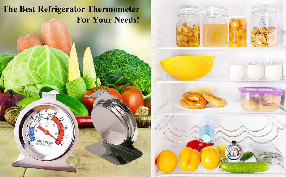 Refrigerator Thermometer, Large Dial Freezer Thermometer, Classic Series Temperature  Thermometer For Refrigerator Freezer Fridge Cooler, Refrigerator Freezer  Thermometer, Kitchen Stuff - Temu