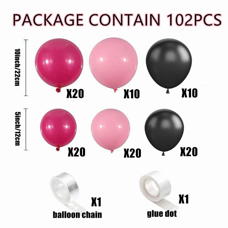 94 Pezzi Set Palloncini Feste Compleanno Ragazze Rosa Bianco - Temu  Switzerland