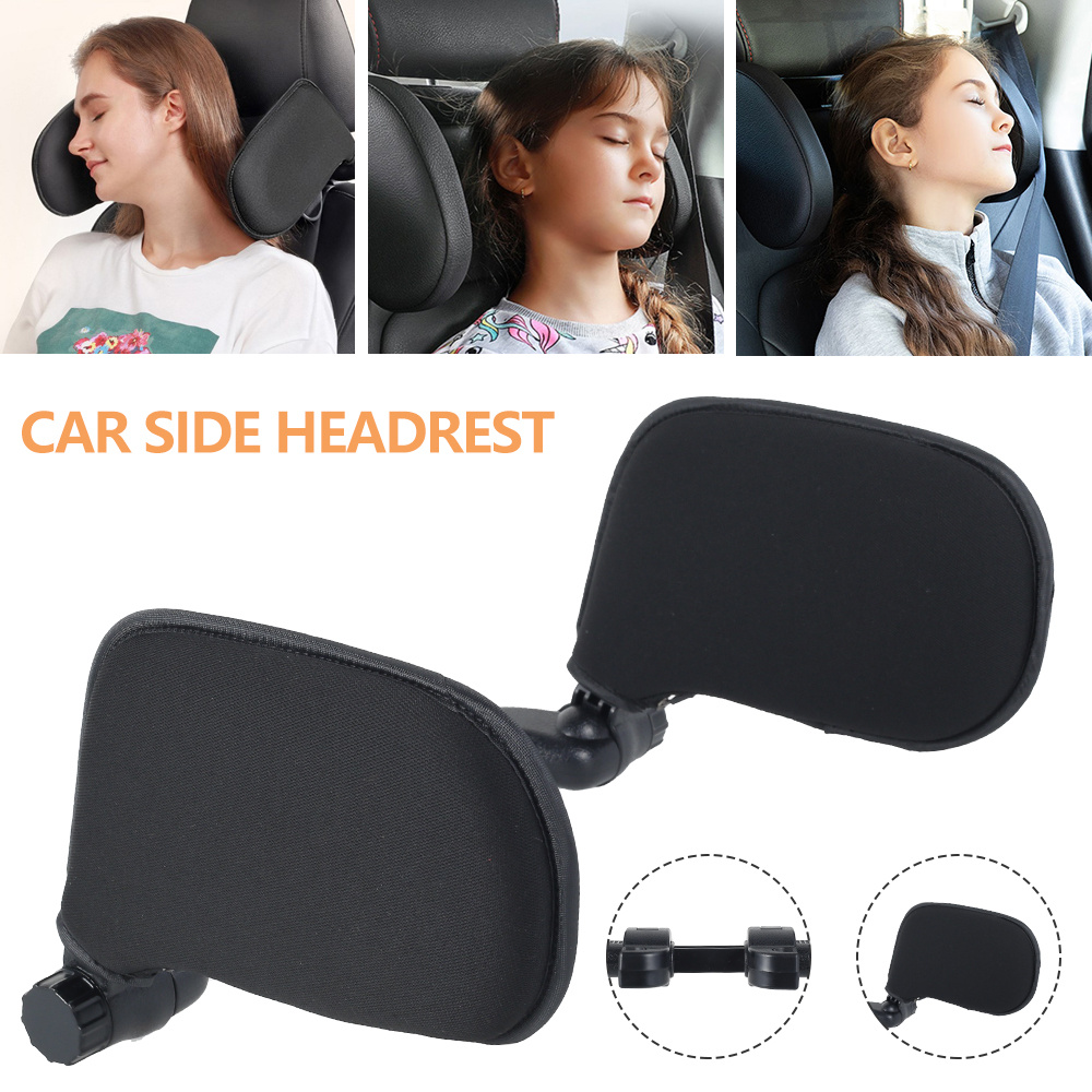 Car Neck Pillow 3D Memory Foam Head Rest Adjustable Auto Headrest Pillow Travel Neck Cushion Support Holder Seat Pillow, Size: 36, Black