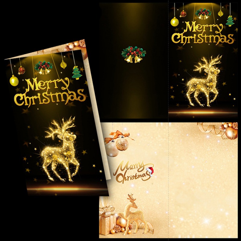 Beautiful Creative Christmas Cards Holiday Invitation Thank - Temu