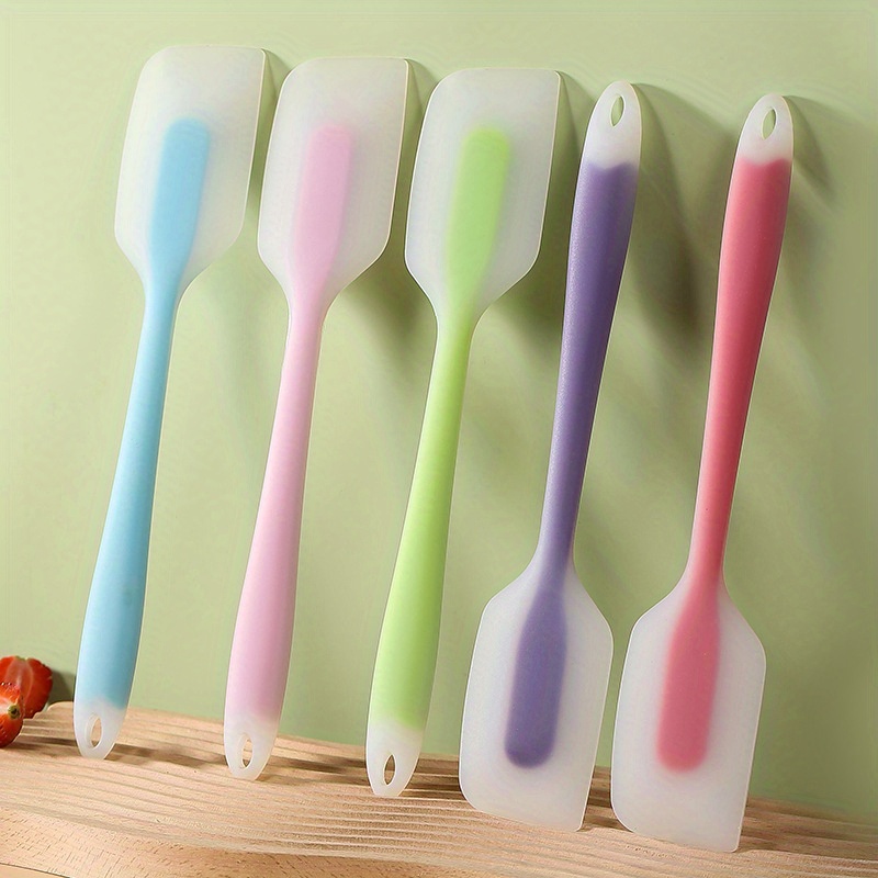 Silicone Spatula, Silicone Spatula Scraper, Cream Scraper, Batter Scraper,  Jam Spatula, High Temperature Resistant Cream Spatula, Stirring And Baking  Tool, Kitchen Utensils, Apartment Essentials, College Dorm Essentials - Temu