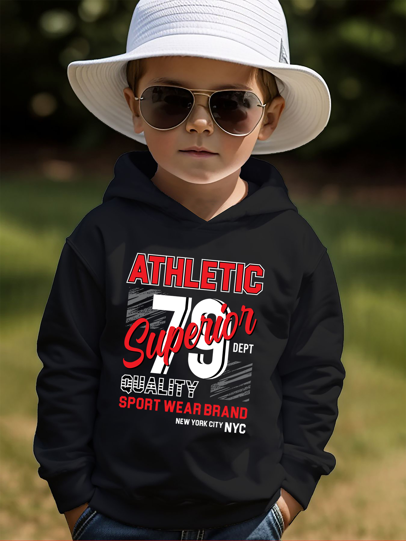 m Thinking Print Boys Kids Casual Creative Hoodie Pullover - Temu