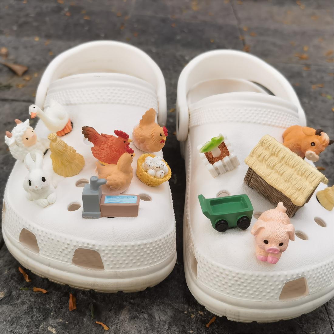 Kawaii 3d Cartoon Shoes Charms For Clogs Sandals - Temu