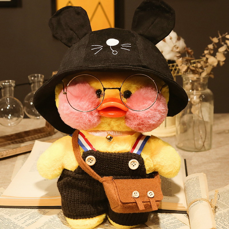 Clothes for Alafanfan Duck Accessories Lalafanfan Clothes 30cm Stuffed Duck  Glasses 20cm Plush Doll Clothes Kids