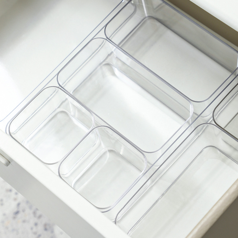 Clear Drawer Organizers Set Multifunctional Plastic - Temu