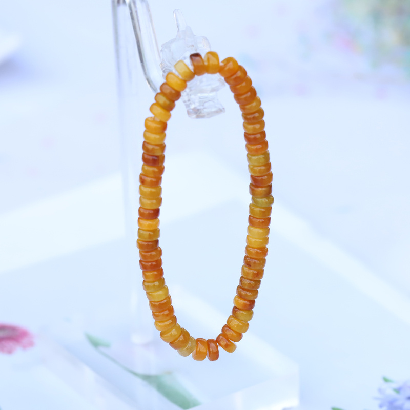 TEMU Elegant Natural Stone Bracelet - Perfect Gift For Family & , Ideal Christmas Present