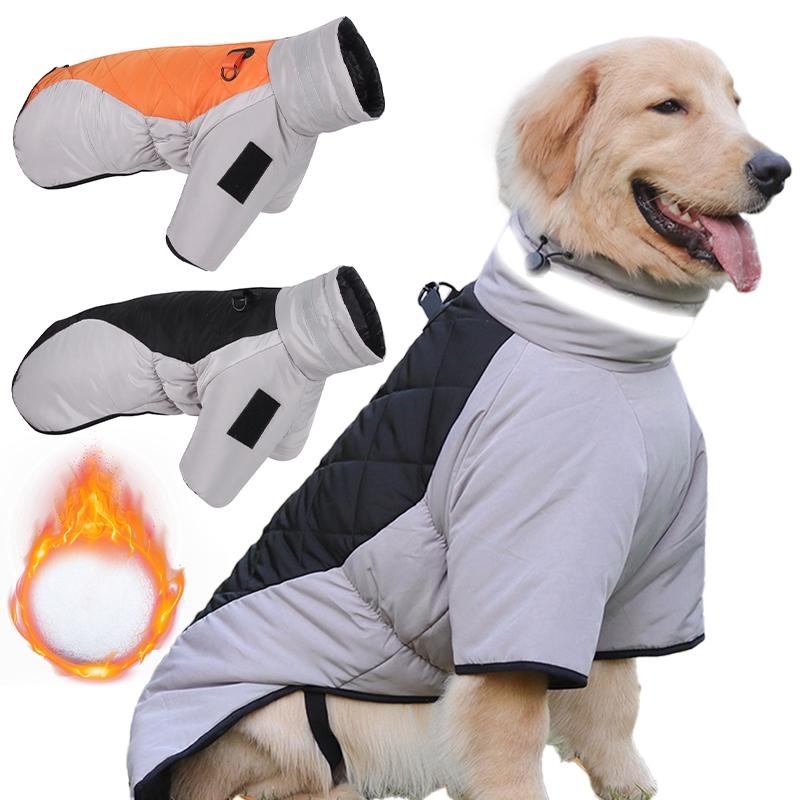 Dog Outdoor Jacket Reflective Waterproof Dog Clothes Vest Winter
