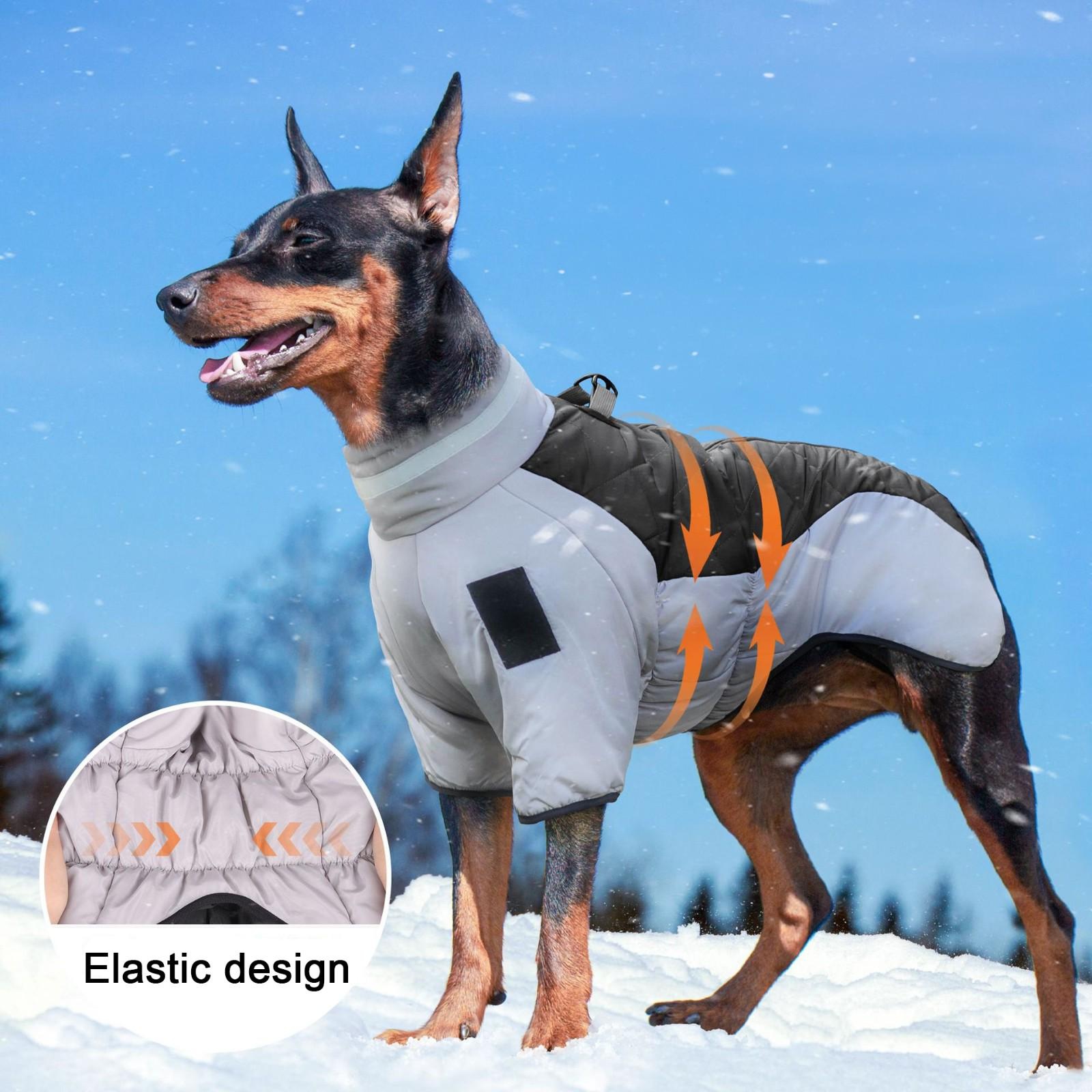 Dog Outdoor Jacket Reflective Waterproof Dog Clothes Vest Winter