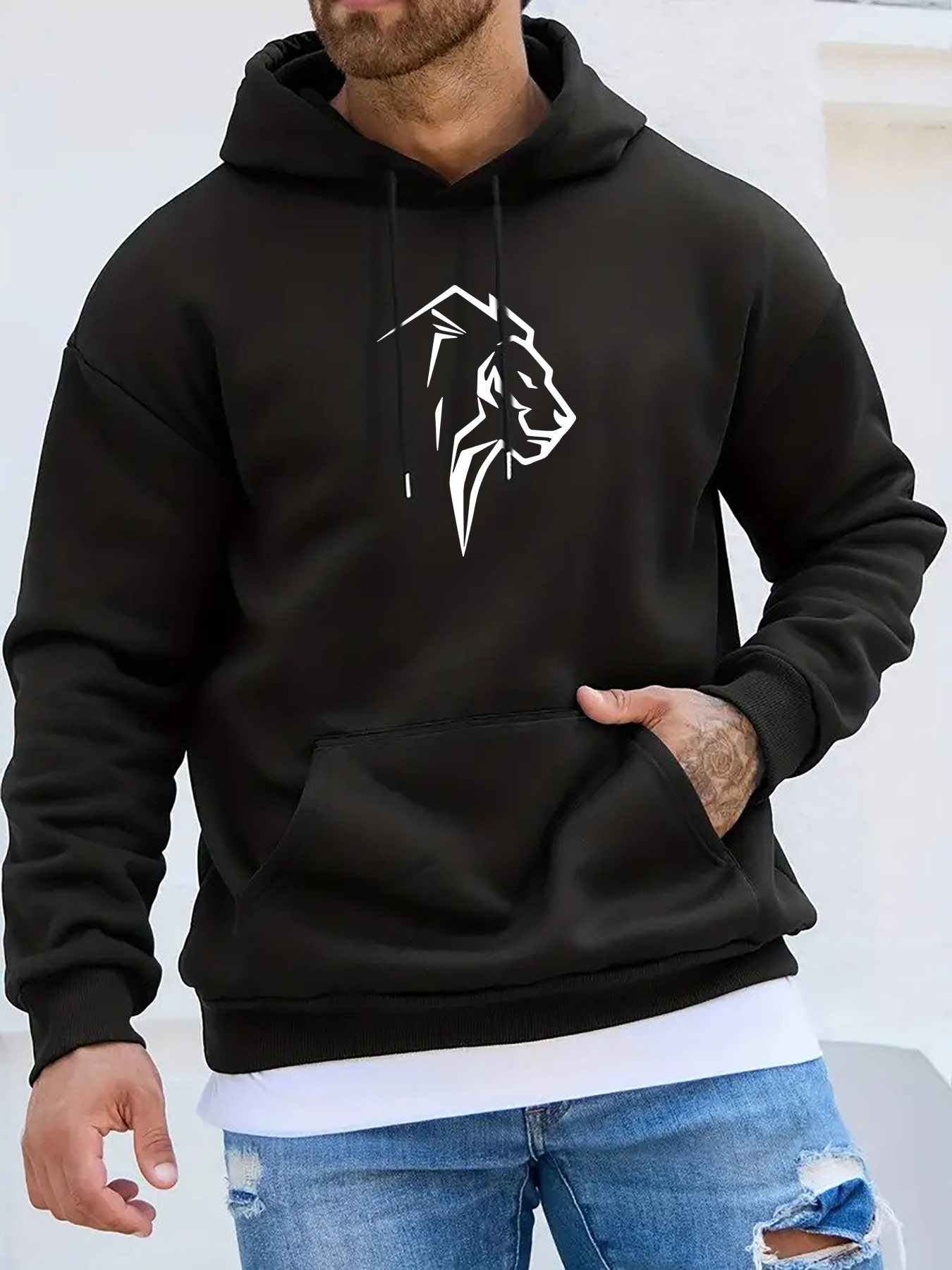 Detroit Lions Tracksuit Mens Casual Hoodie Pants Set Sweatsuit Sportswear  Gifts