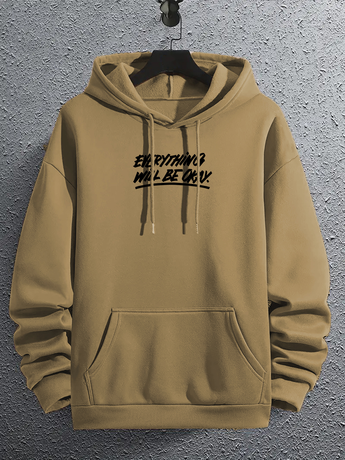  Everything Will Be Okay Hoodie, Trendy Hoodie With