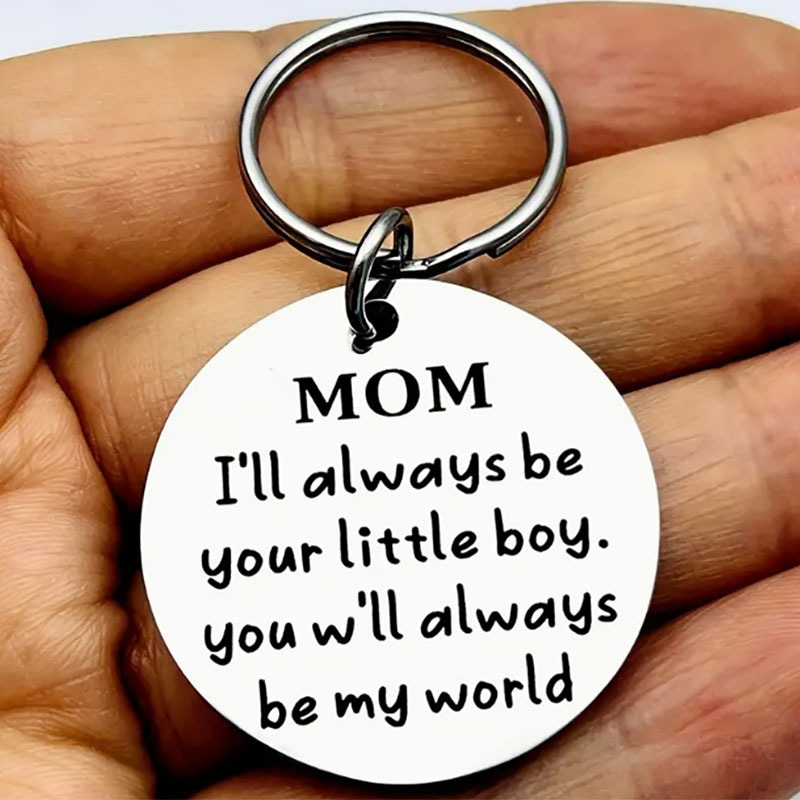 I'll Always Be Your Little Boy, You Will Always Be My World, Best Mom Ever  Keychain For Son - Temu