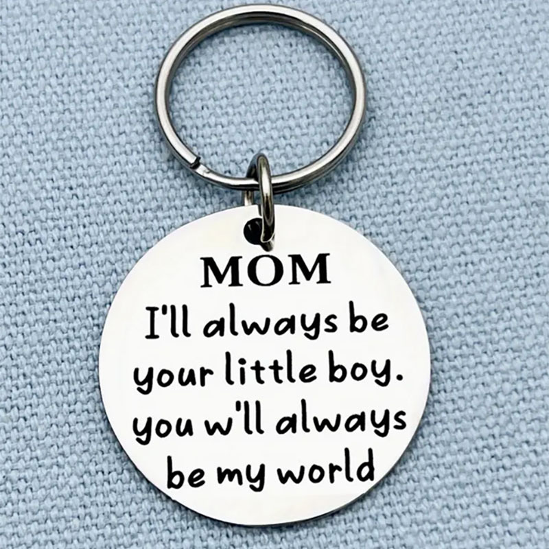 I'll Always Be Your Little Boy, You Will Always Be My World, Best Mom Ever  Keychain For Son - Temu