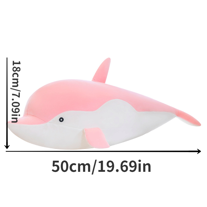 Long Plush Toy Dolphin Doll Soft Dolphin Pillow Gift