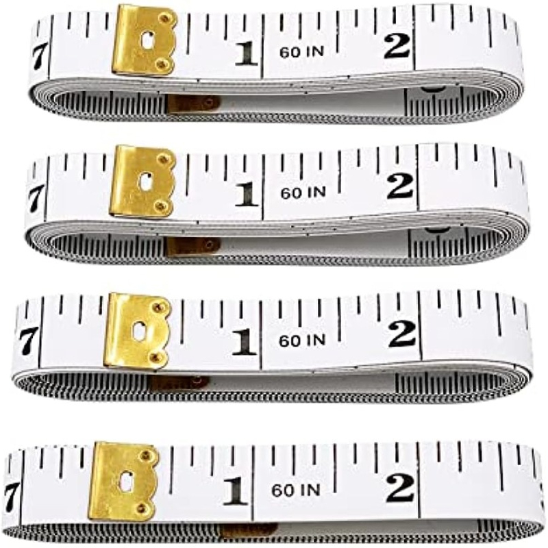 3pcs 78.74inch Soft Tape Measure Clothing Measuring Body Tape Double Scale  Automatic Shrinking