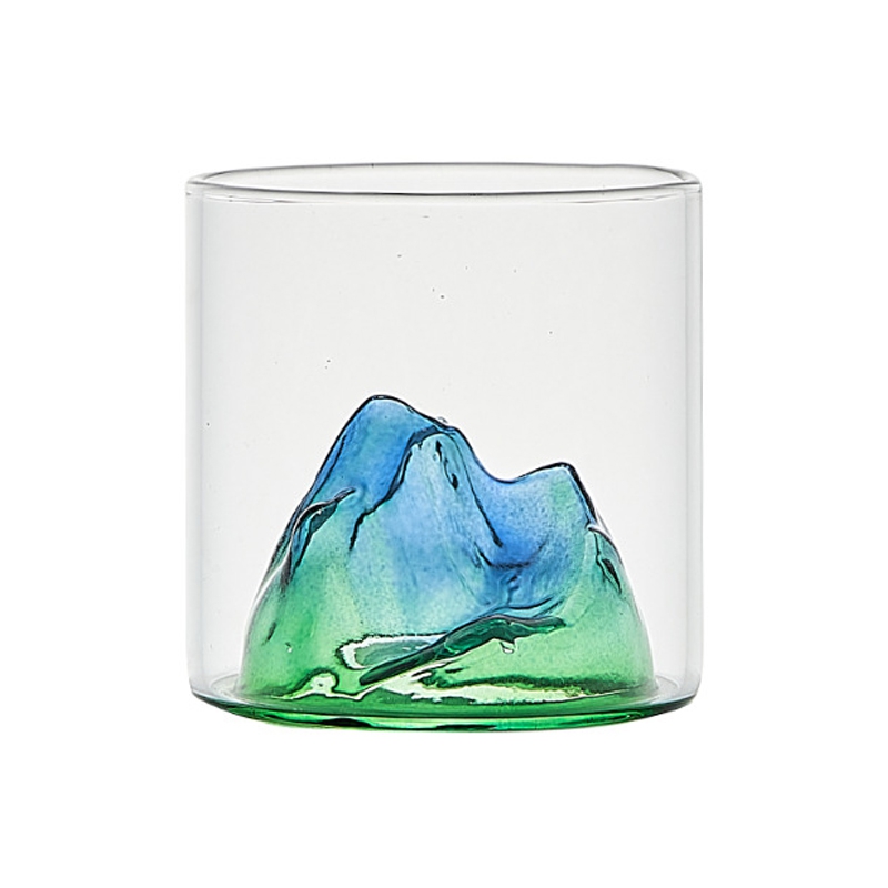 3d Glass Cup Mountain Inside Water Cup High Borosilicate - Temu