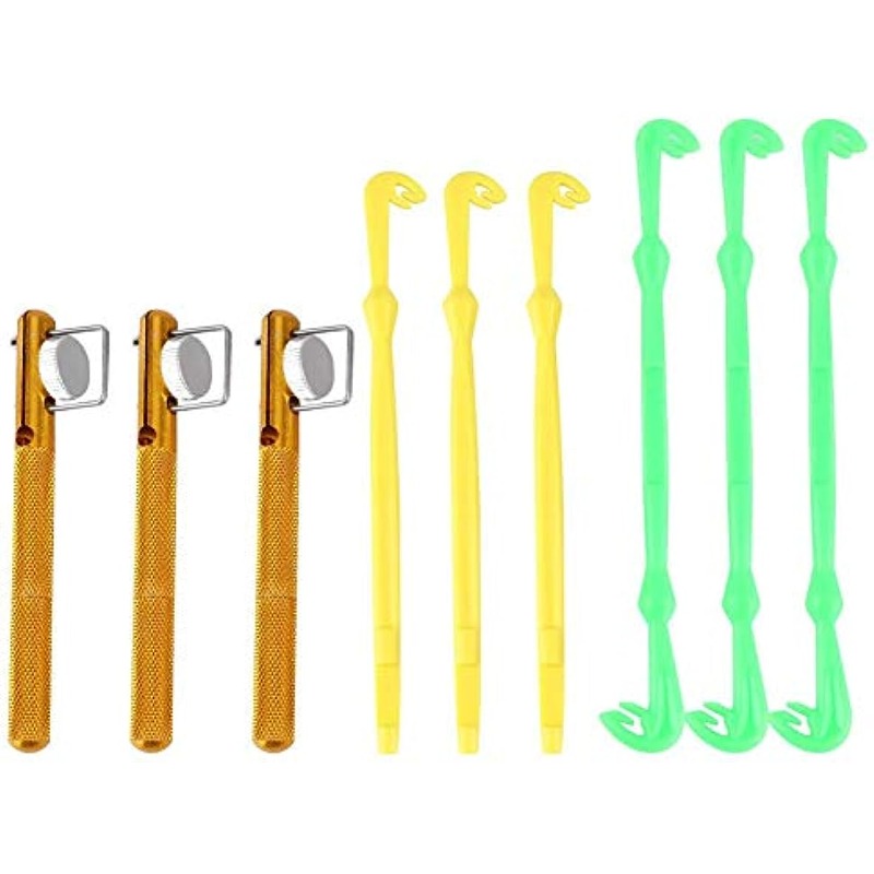 2Pcs Fishing Knot Tying Tool with Non-slip Plastic Handle Stainless Steel Fishing  Line Knotter Manual Tie Hook Device Fishing Tackle Supplies - sotib olish  2Pcs Fishing Knot Tying Tool with Non-slip Plastic