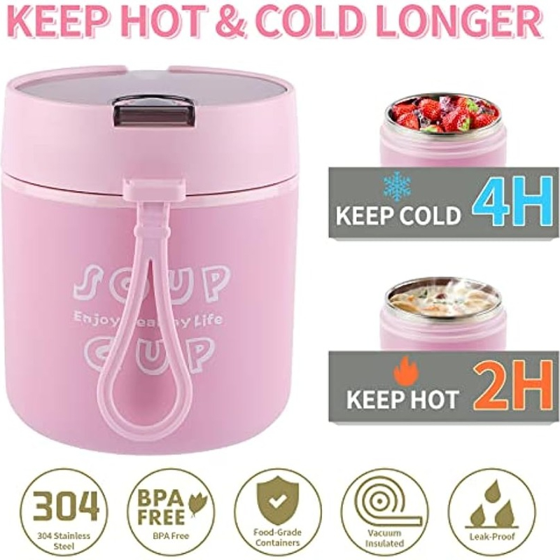 24oz 710ml Vacuum Insulated Food Container For Hot Food 304 - Temu
