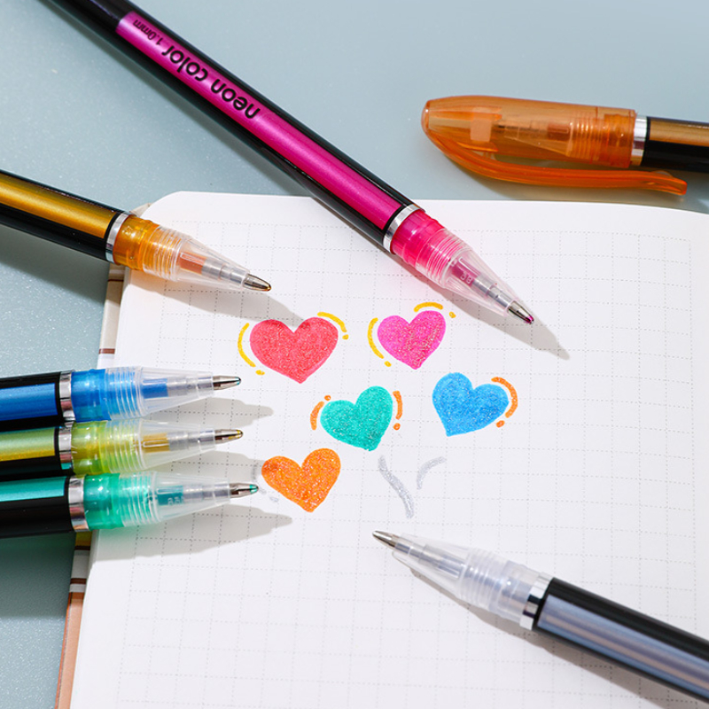 Le stylo à bille pailleté colore votre journée