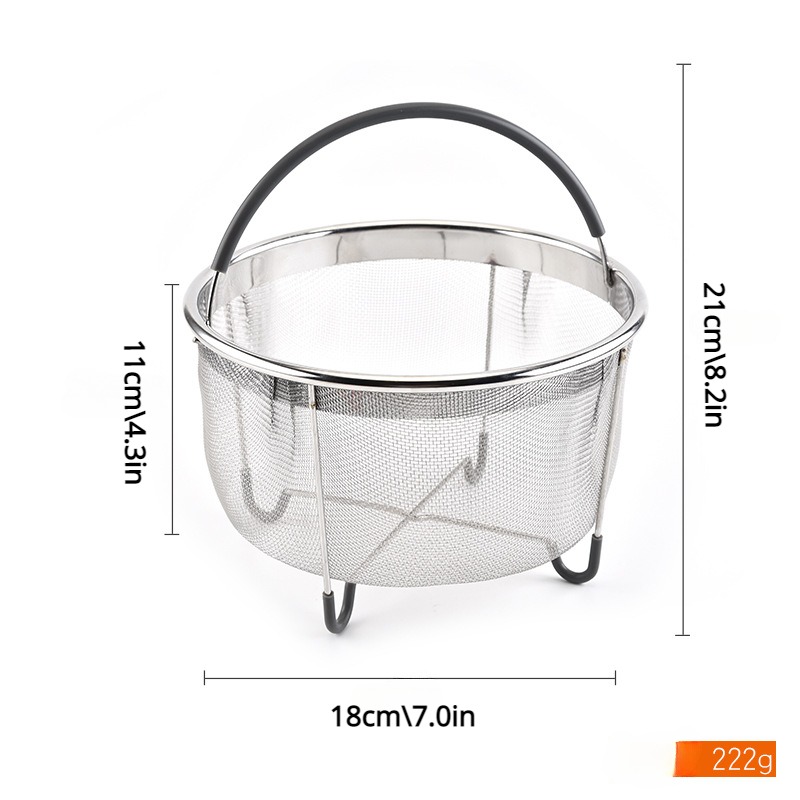 6QT 304 Stainless Steel Steamer Basket Instant Pot Accessories