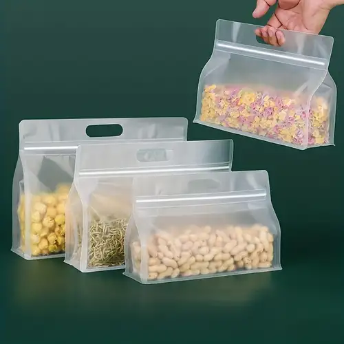 Bpa free Reusable Food Storage Bags Leakproof Snack And - Temu