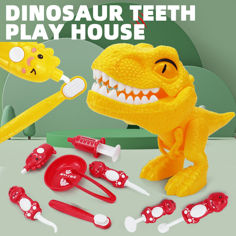 Dinosaure Dentiste Jouet Docteur Set Enfants Jouer Maison Jouets Simulation  Médical Kit Dentiste Jouet Enfants Outils dentaires Set Jeux Jouets