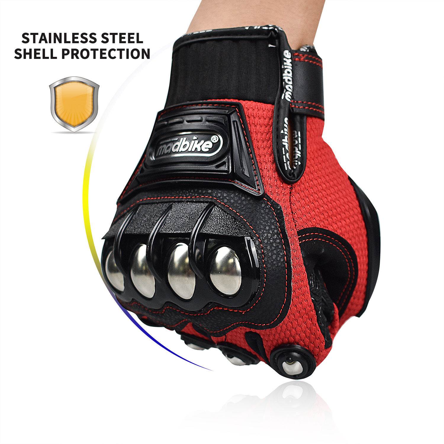 OZERO Guantes de motocicleta para hombre: guantes de motocross para  pantalla táctil con palma de piel de ciervo, agarre extra Hyflex para  motocicleta