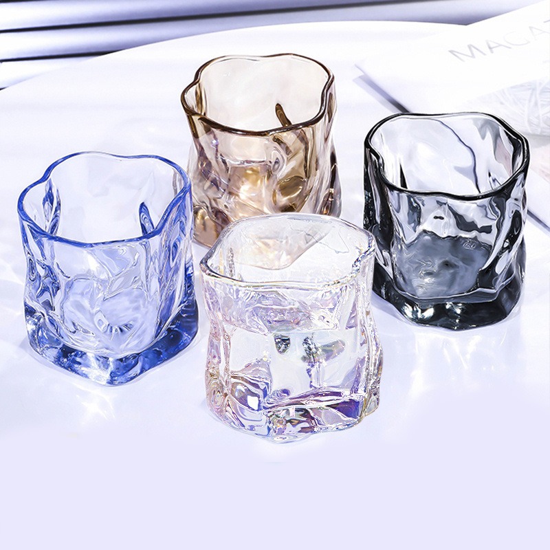 Creative Cocktail Glasses Clear Moon With Wood Stand Bar Glassware Drum  Drink Cup Ronud Ball Wine Cup Drinks Smoothie Bowl - AliExpress