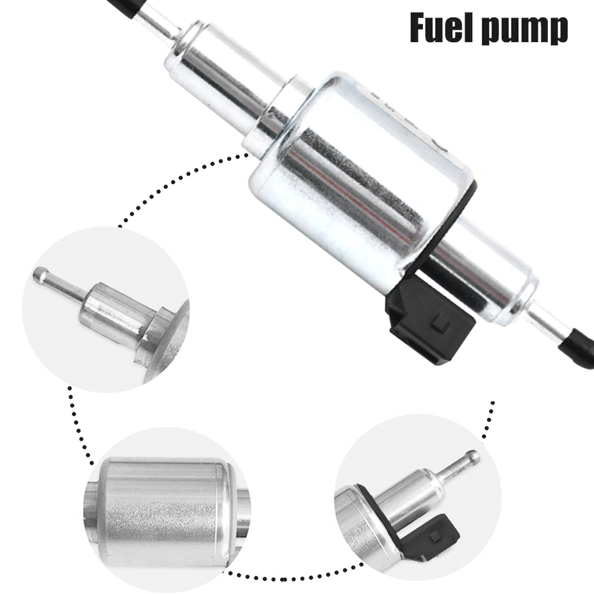 Pompe à air diesel pour chauffage Webasto/Eberspacher 12 V/24 V Pompe à  carburant diesel 2 KW-6 kW Pompe doseuse électronique diesel Pompe de  mesure en métal pour chauffage d'air de stationnement (Noir) 