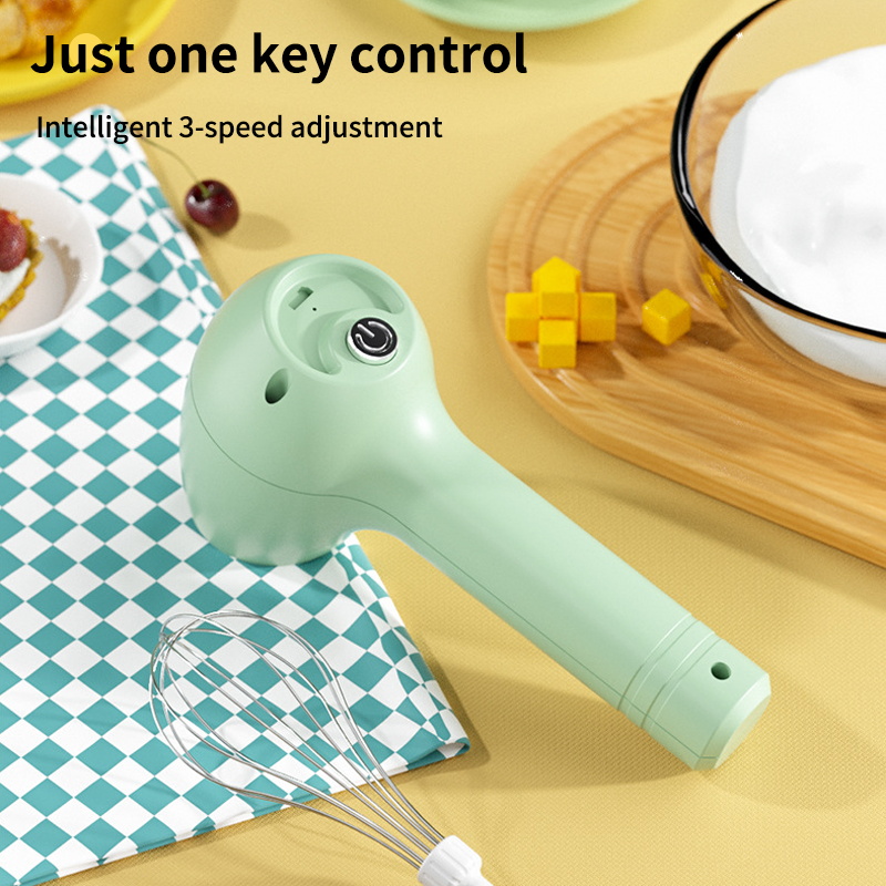 2 in 1 Hand Mixer Electric, Kitchen Mixer Handheld Mixer With 3 Speed, Food  Mixer for Cream Cake, Green