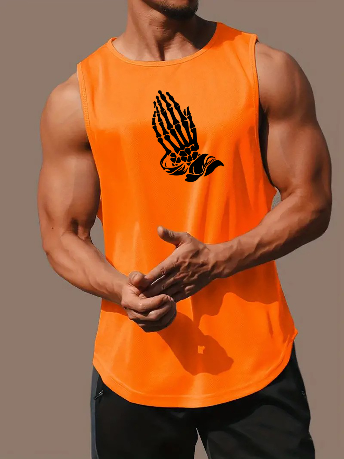 Warrior Pattern Comfy Breathable Tank Top Men's Casual - Temu