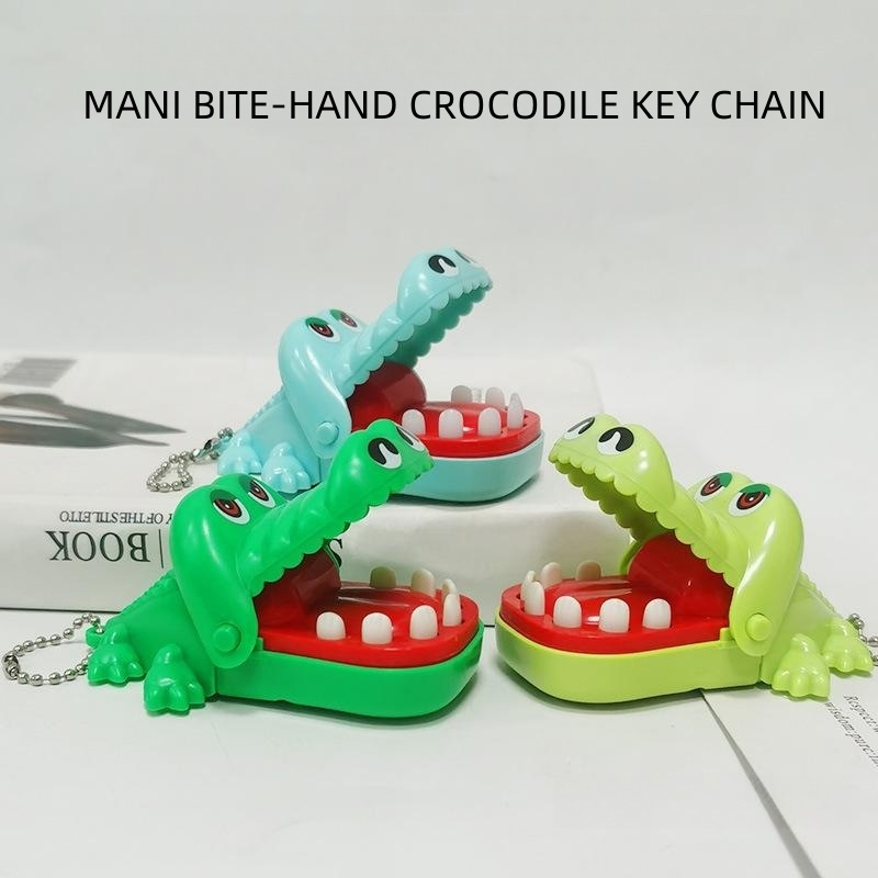 Buy Wholesale China Keychain Crocodile Bite Hand Fun Clip Hand Toy Backpack  Pendant Male Bell Smallorders Gg020992 & Keychain at USD 2.25