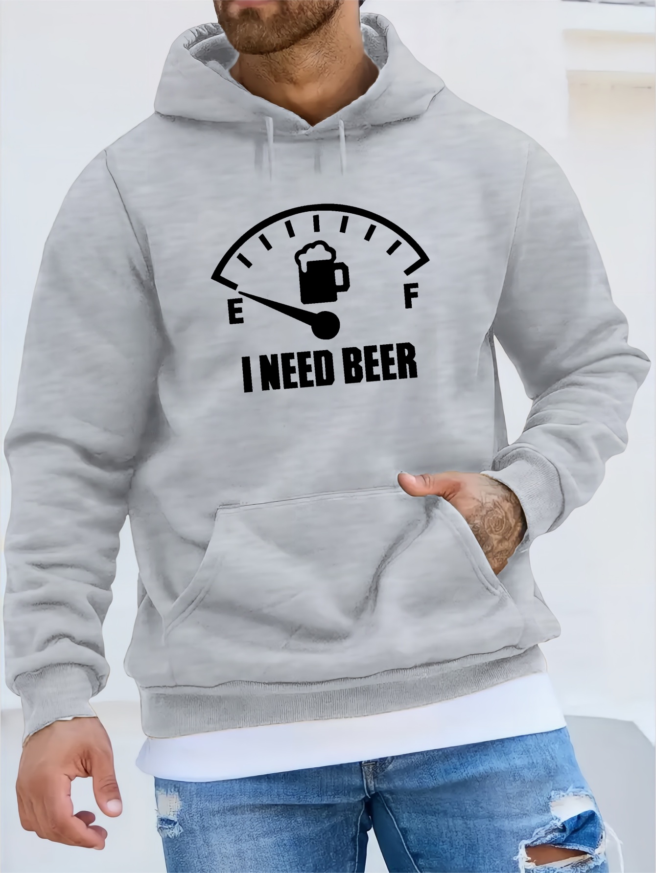 Sweatshirt with hotsell beer pocket