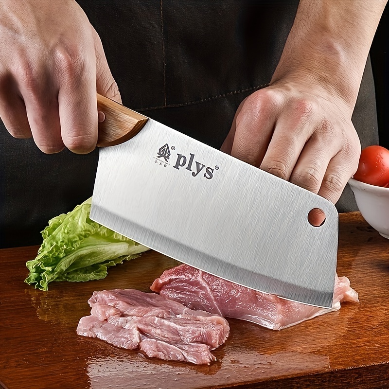 1pc Household Kitchen Knife Stainless Steel Meat - Temu