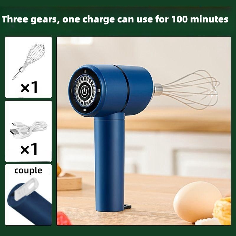 Electric Egg Beater 7 Speeds Milk Frother Handheld Drink Mixing