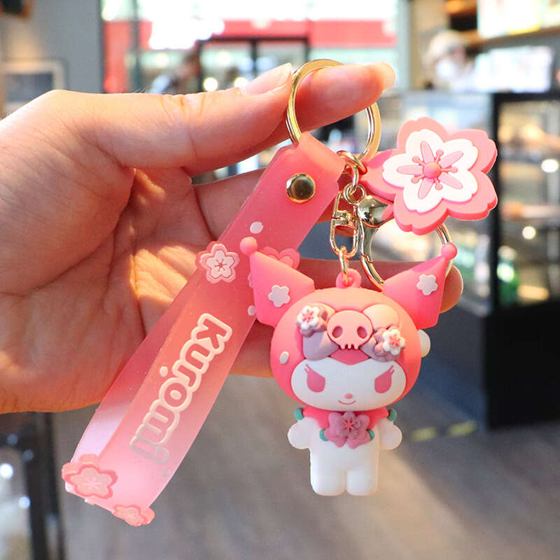 Porte-clés pendentif Hello Kitty Rouge - Tutete