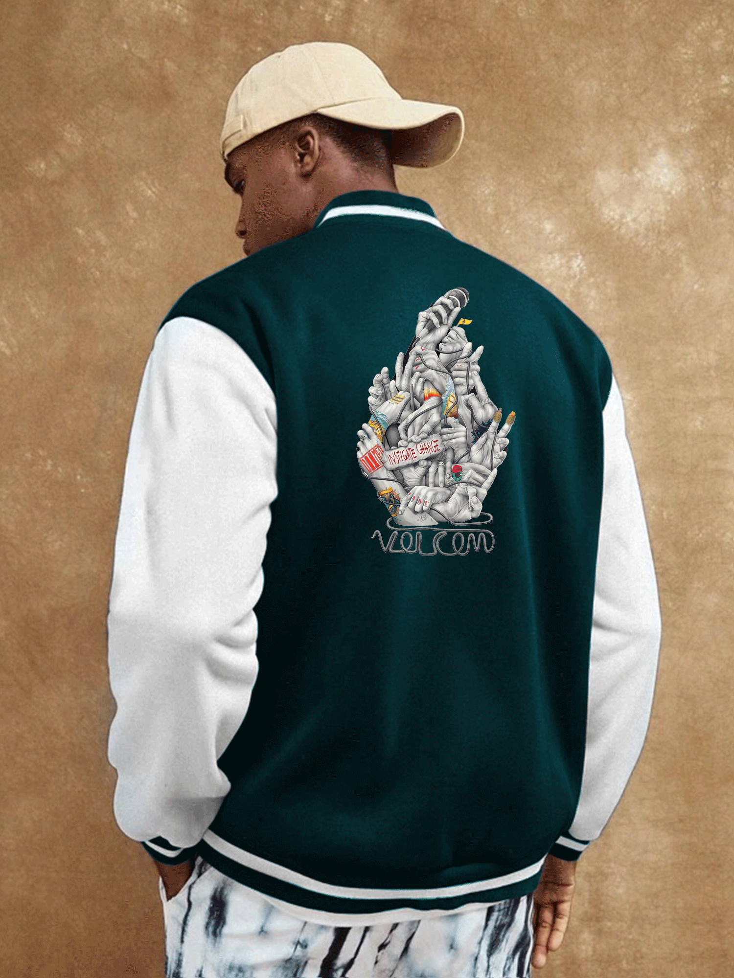 Green Varsity Jacket, COOL CREATIVE