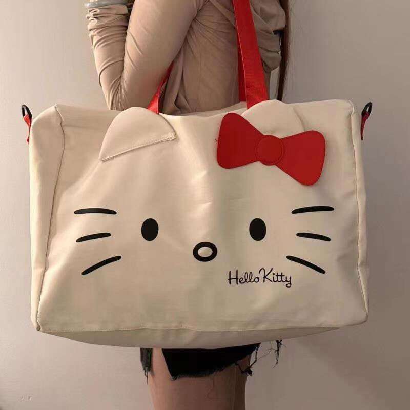 New Sanrio Handbag Kawaii Hello Kitty Cartoon Y2k Cute Leather All