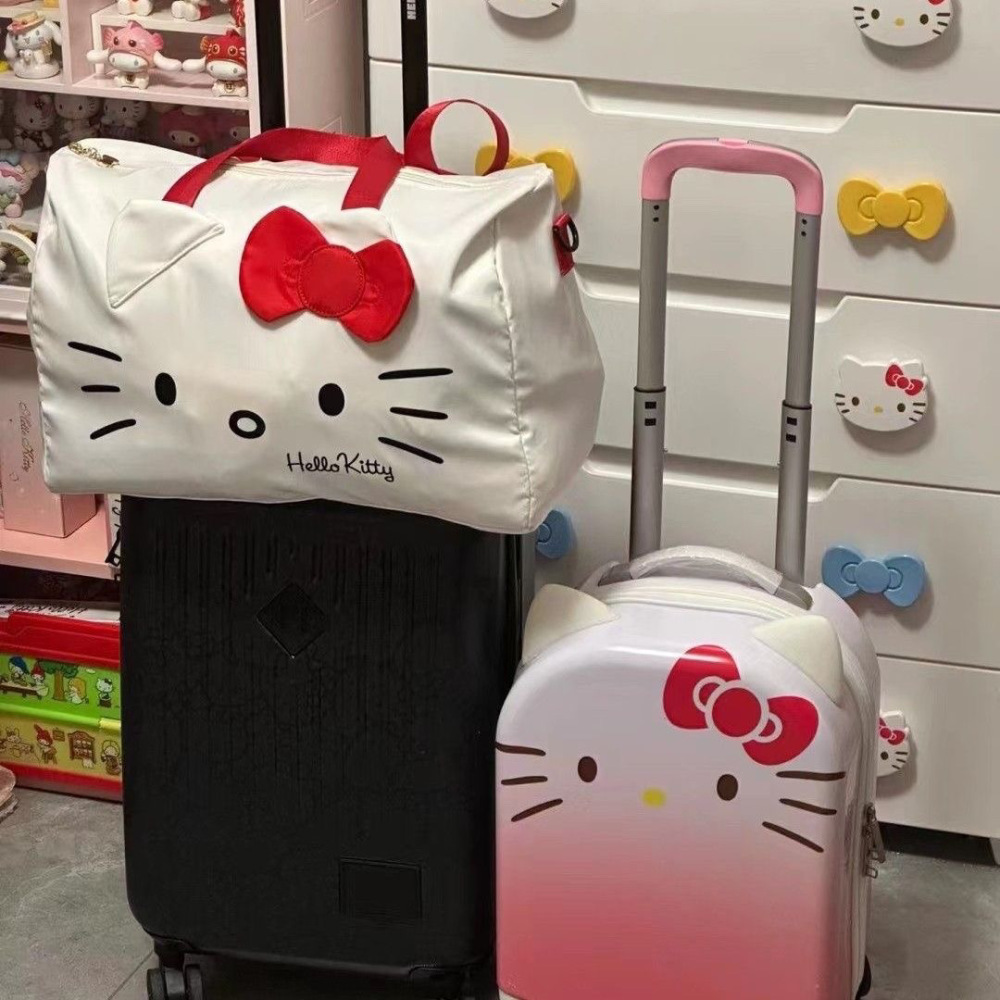 Original Hello Kitty Suitcase Cartoon Travel Cosmetic Case Large