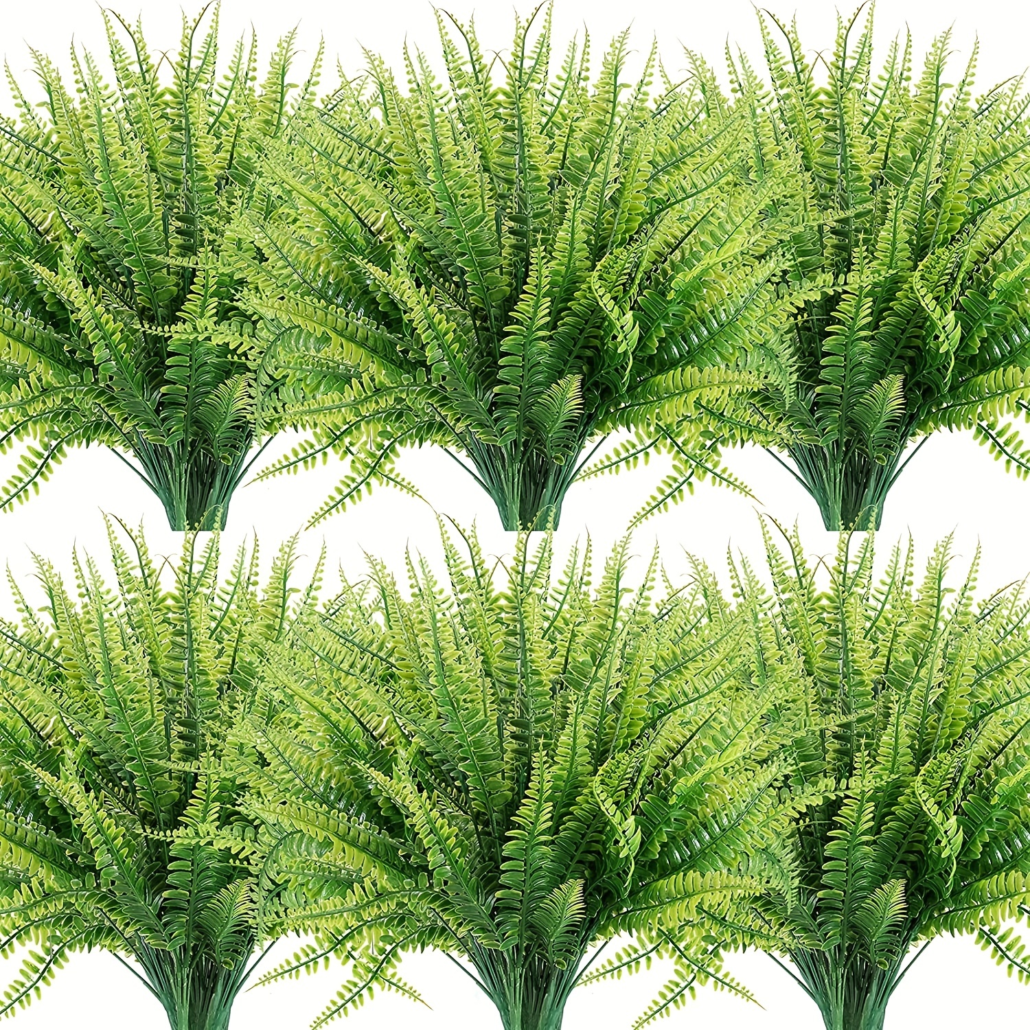 1~5Pcs Artificial Fake Boston Fern Plants Bushes Artificial Ferns Outdoor  Decor