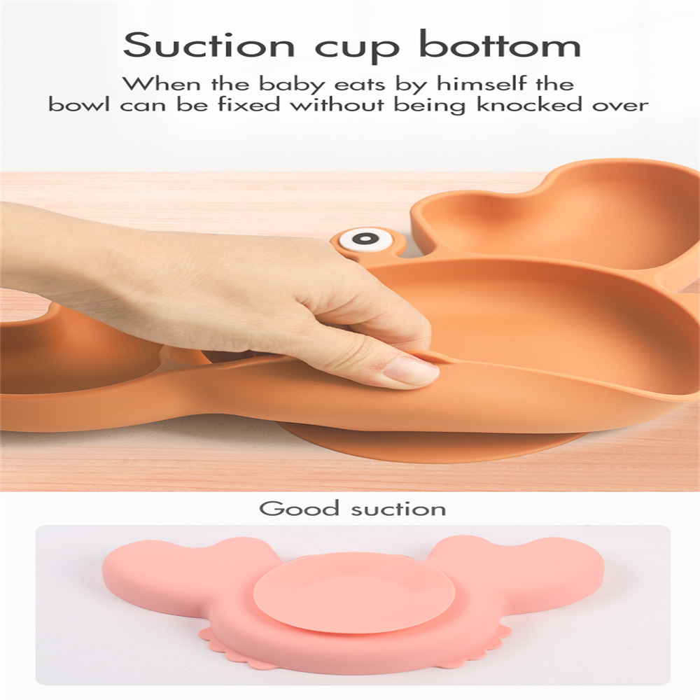 Silicone Baby Crab Feeding Set