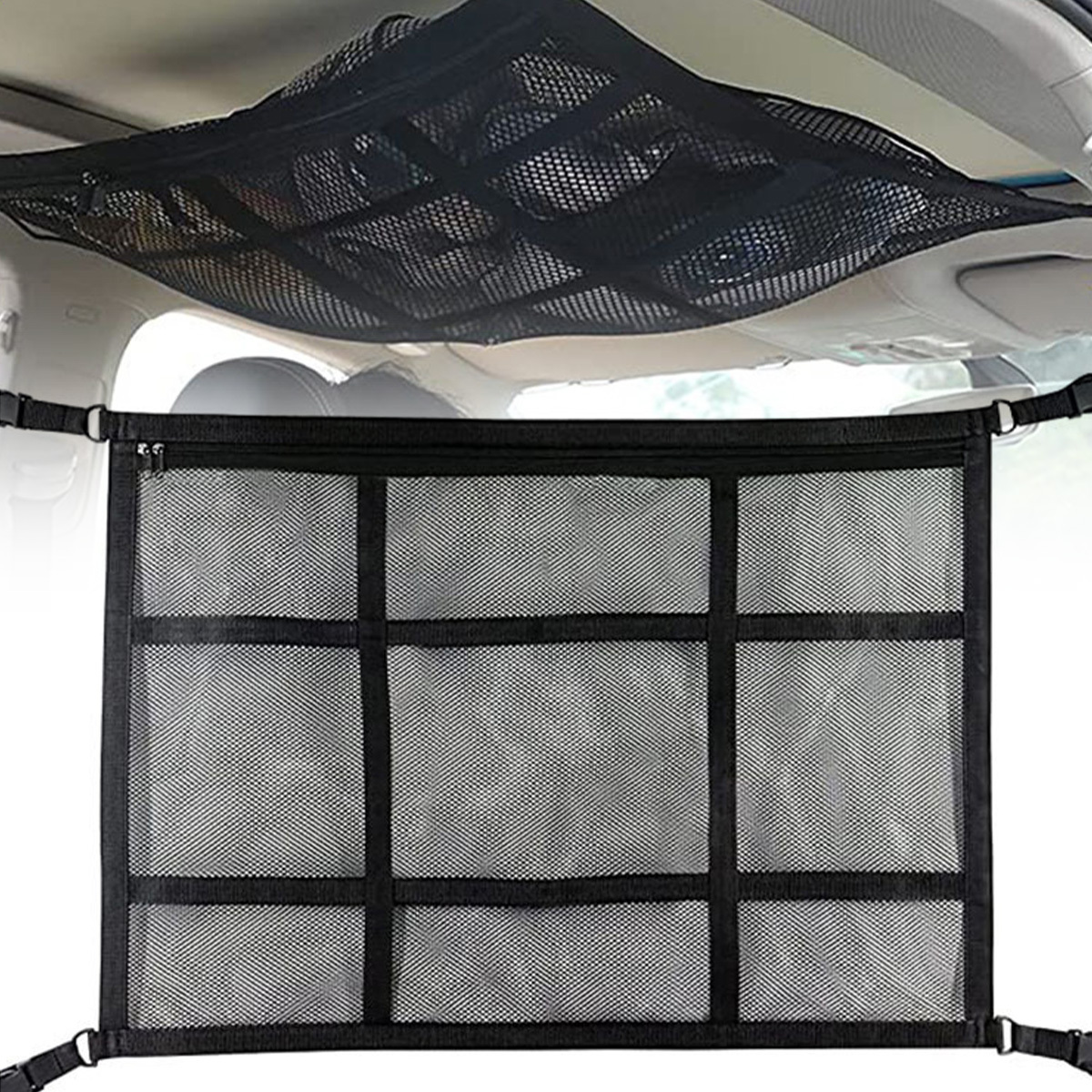 Car Ceiling Cargo Net Pocket Car Roof Storage Organizer - Temu