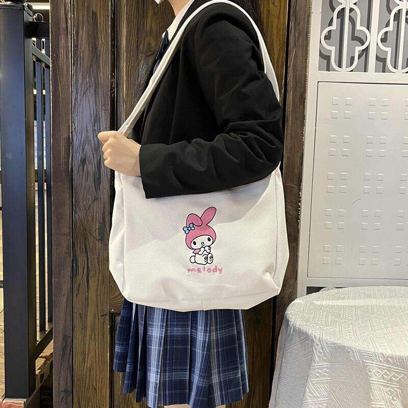 Hello Kitty Kawaii Sanrio Plaid Shoulder Bag Cute Cartoon Good