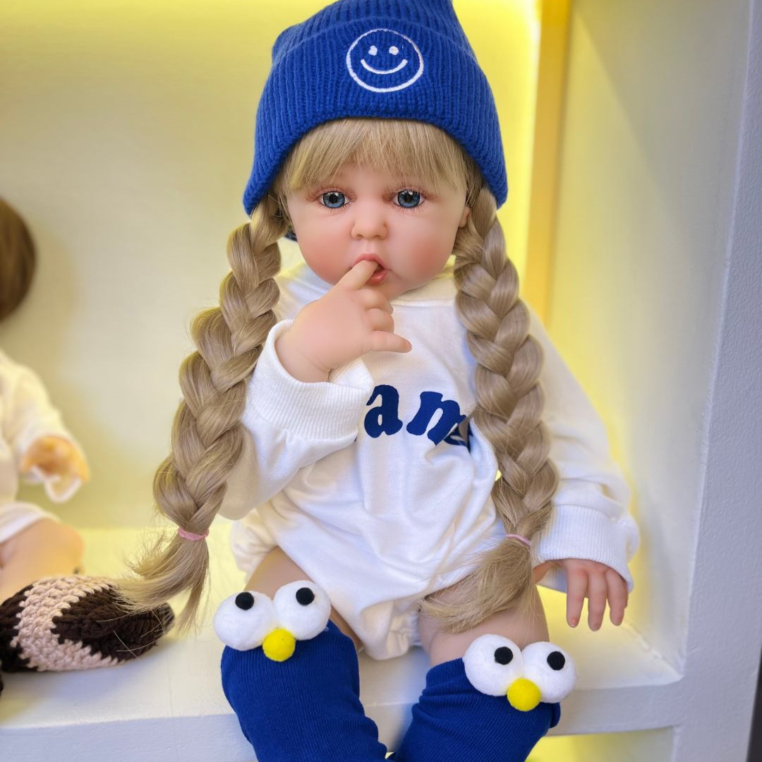 New Full Silicone Reborn Baby Girl Doll Classic Dress - Temu Canada