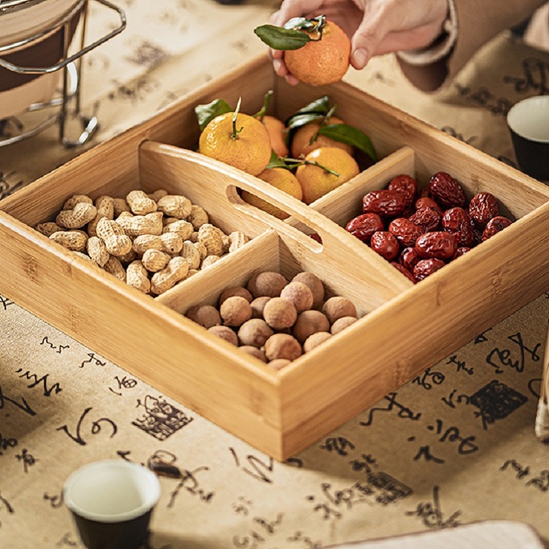 Creative Fruit And Nut Tray Set Transparent Snack Box With - Temu
