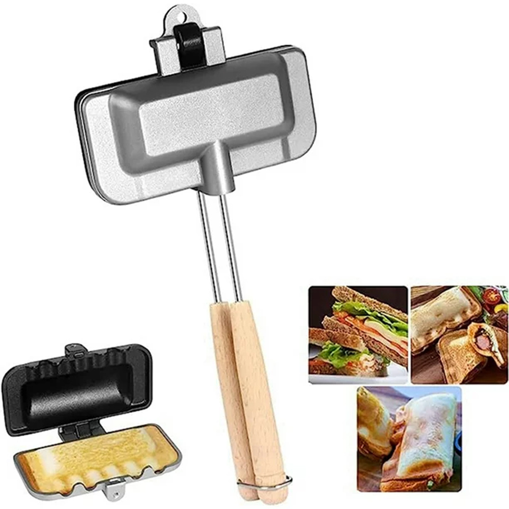 Sandwich Maker,, Hot Dog Toaster With Detachable Handles Campfire