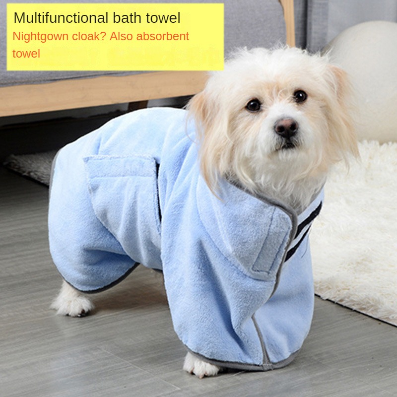 Absorbent Dog Bathrobe for Winter Warmth and Quick Drying