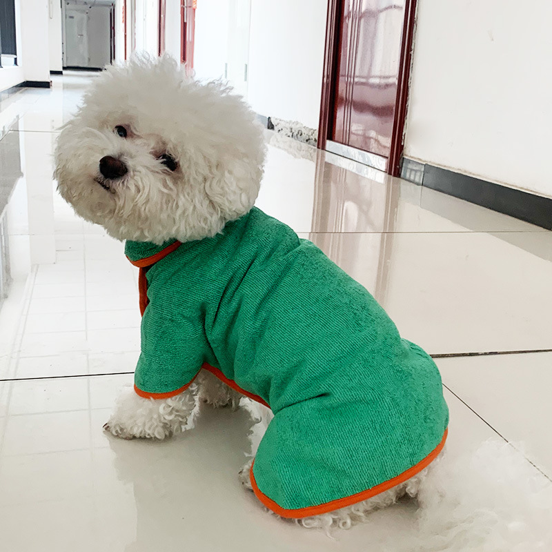 Absorbent Dog Bathrobe for Winter Warmth and Quick Drying