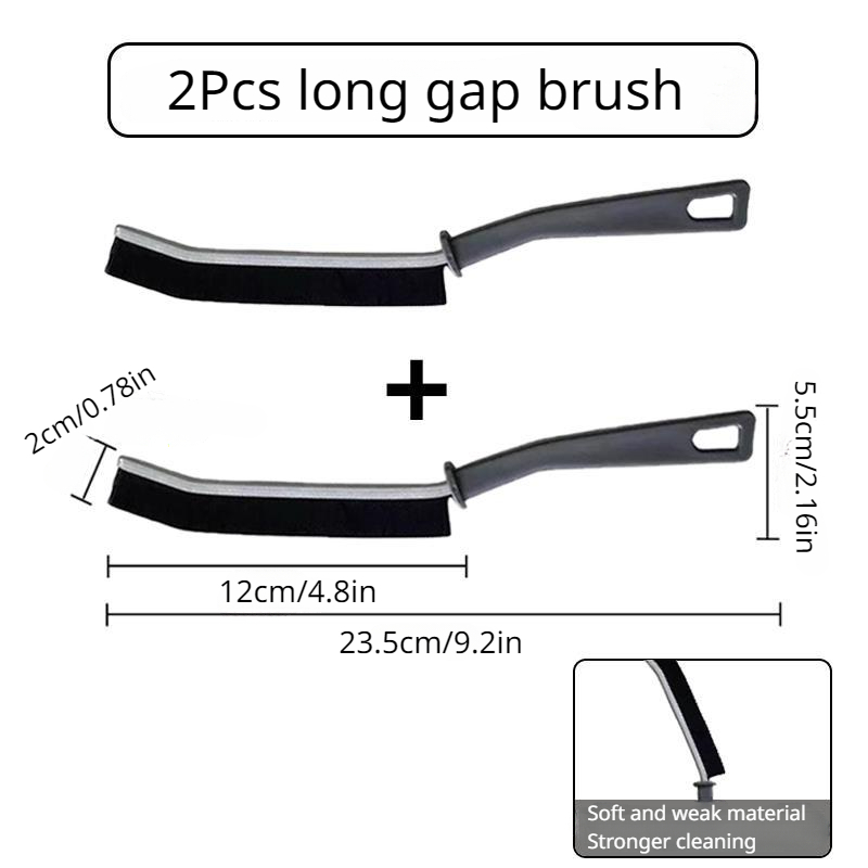 4Pcs Gap Cleaning Brush, Hard Bristle Brush for Cleaning, Crevice