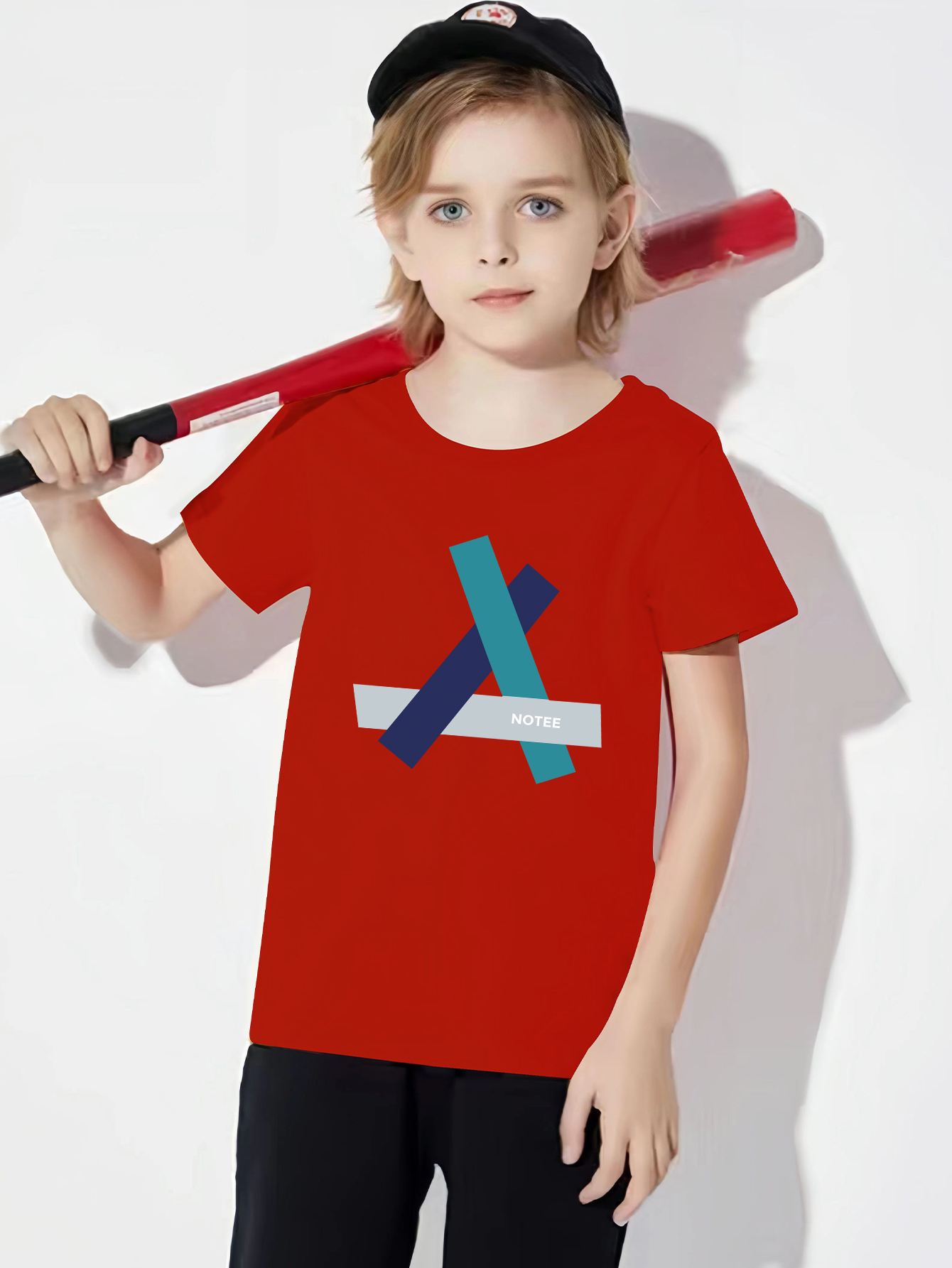 Camiseta Cuello Redondo Niños Camiseta Manga Corta Gráfico - Temu
